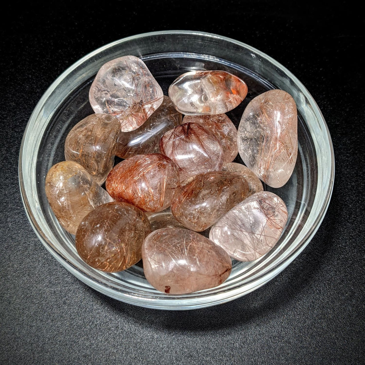 1 Rutilated Quartz AA Tumble Stone (30g) #SK8565 - $14