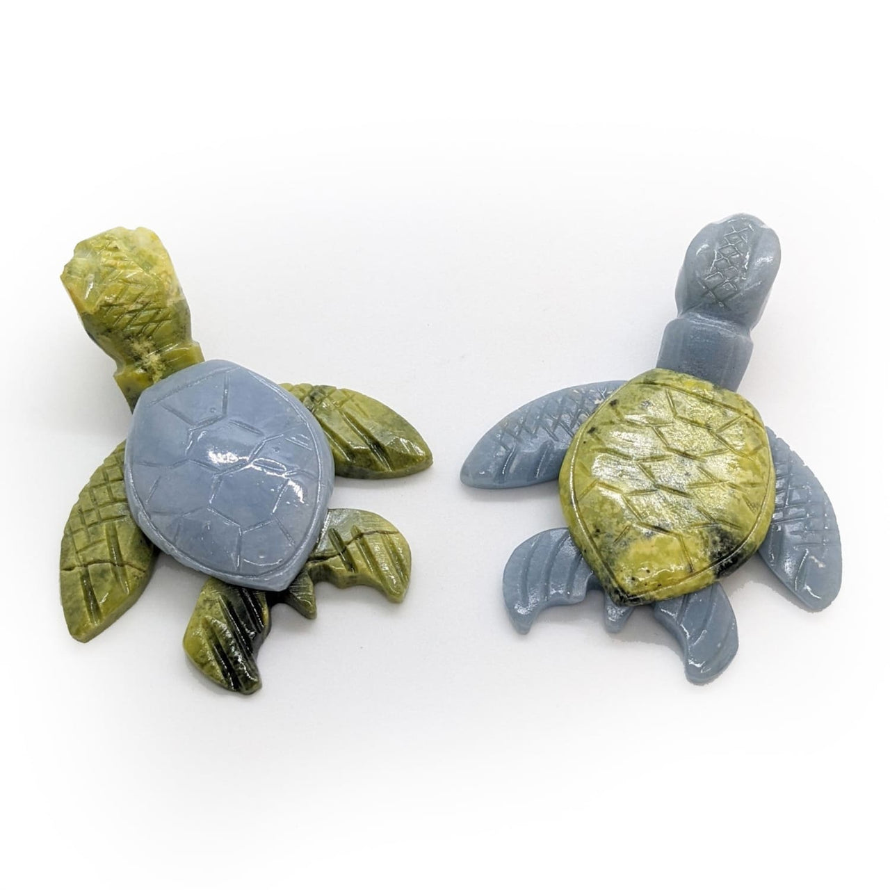 Sea Turtle Angelite + Serpentine (42g) #SK5896
