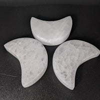 Thumbnail for 1 Selenite Mini Moon Carving #SK7586 - $5.95