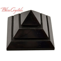 Thumbnail for 1 SHUNGITE Sakkara Pyramid 1.4 Carved Polished Healing 