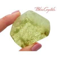 Thumbnail for 1 XL Green Garnet Slice Light Color Healing Crystal and 