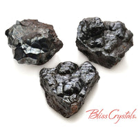 Thumbnail for 1 XL HEMATITE Rough Stone Metallic Mineral for Grounding 
