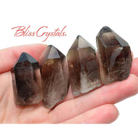 Thumbnail for 1 XL Wide SMOKY Quartz Rough Point Raw Stone for protection 