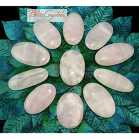 Thumbnail for 1 XXL PINK CALCITE Palm Stone from Pakistan Heart Chakra 