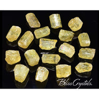 Thumbnail for 1 YELLOW APATITE Rough Crystal 5 - 6 gm Medium Size (25-30 