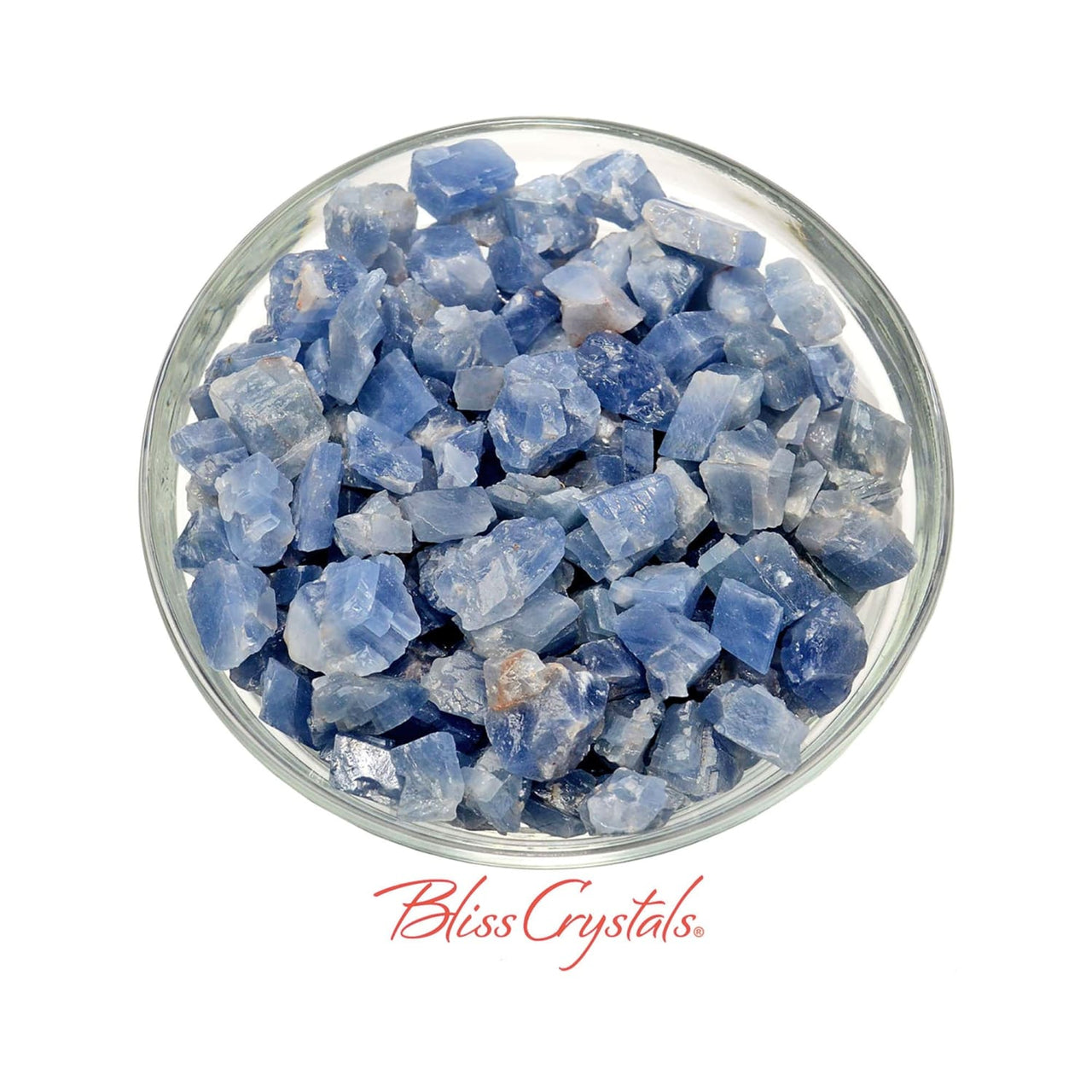 1/4 lb BLUE CALCITE Small Rough Stone Mineral Set Raw Stone 
