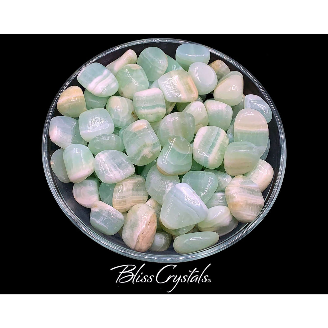 2 Green CALCITE Tumbled Stone Healing Crystal and Stone for 