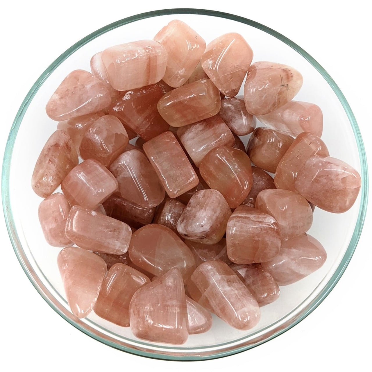1 Light Red Calcite Tumbled Stone #SK6314