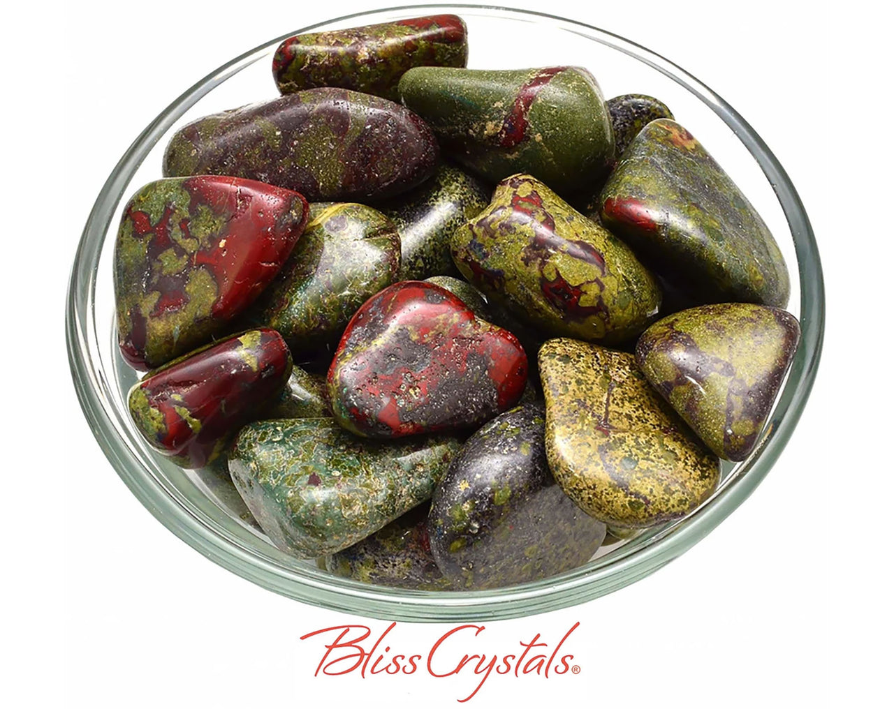 1 Large DRAGON Blood Stone Jasper Tumbled Crystal for Courage Jewelry & Crafts Healing Crystal and Stone #DB03