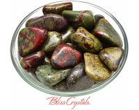 Thumbnail for 1 Large DRAGON Blood Stone Jasper Tumbled Crystal for Courage Jewelry & Crafts Healing Crystal and Stone #DB03