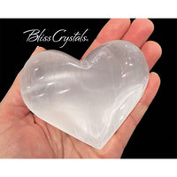 Thumbnail for 3.5 Giant SELENITE PUFFY HEART Stone Crystal Healing and 