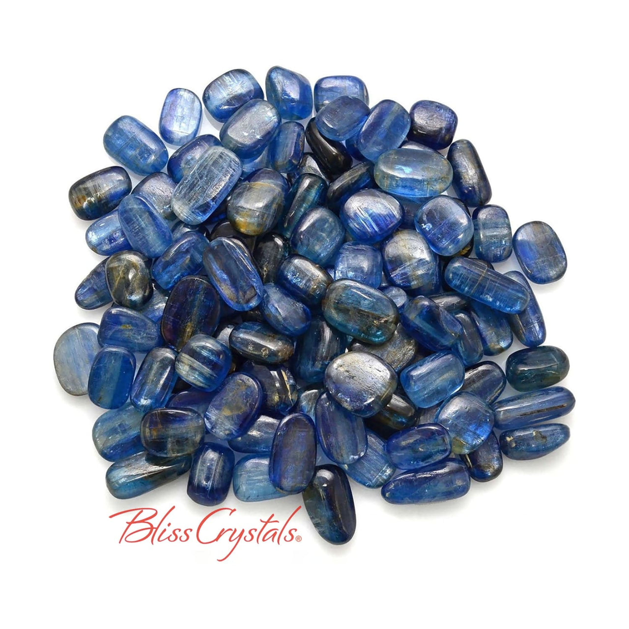 3 BLUE KYANITE XS Gemmy Polished Tumbled Stone Crystal #W2