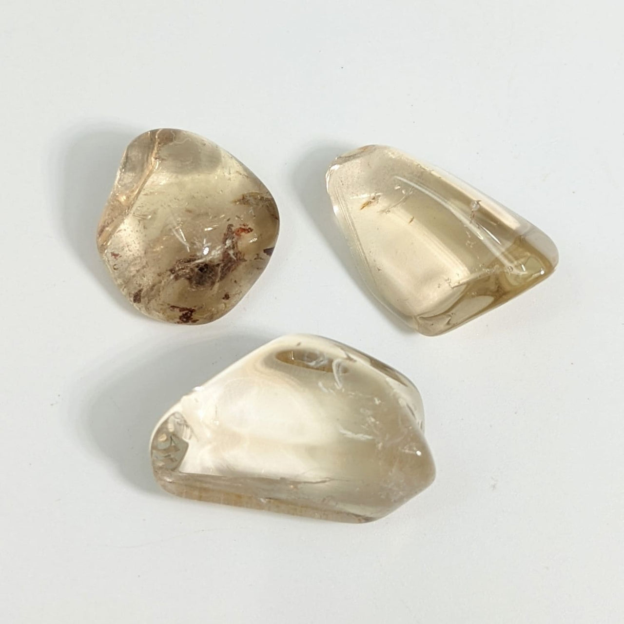 3 Natural Citrine Tumble Stones - 3 pack parcel #SK7884 - 