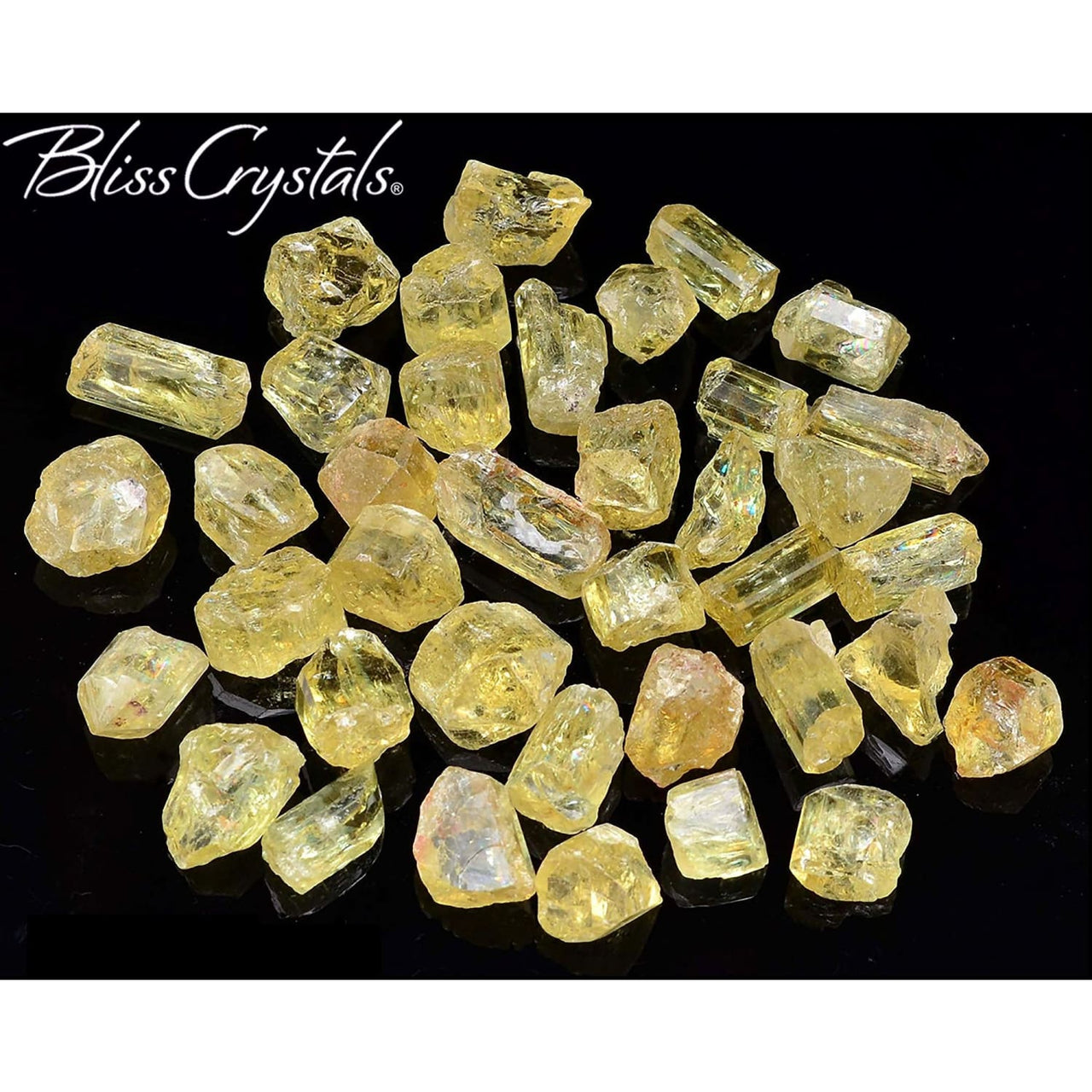 3 Small YELLOW APATITE (6-8 gm TW) Rough Mineral 