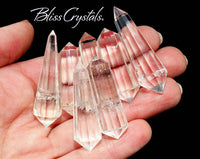 Thumbnail for 1.4 - 1.8 inch Clear Quartz Vogel Wand Double Terminated 12 sided Faceted Point Healing Crystal and Stone #CV13