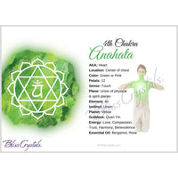 Thumbnail for 7 Chakra Information Card Set Double sided All 7 Chakra 