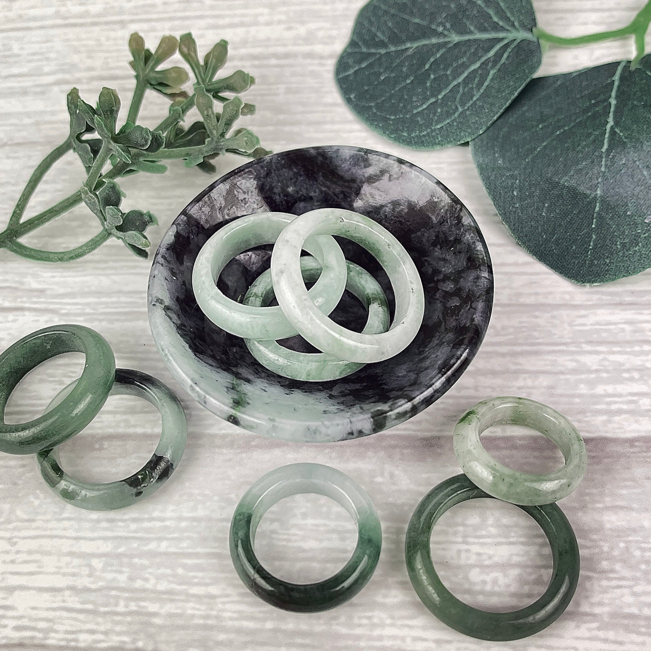 1 Jade Polished Ring (4g) #SK6102