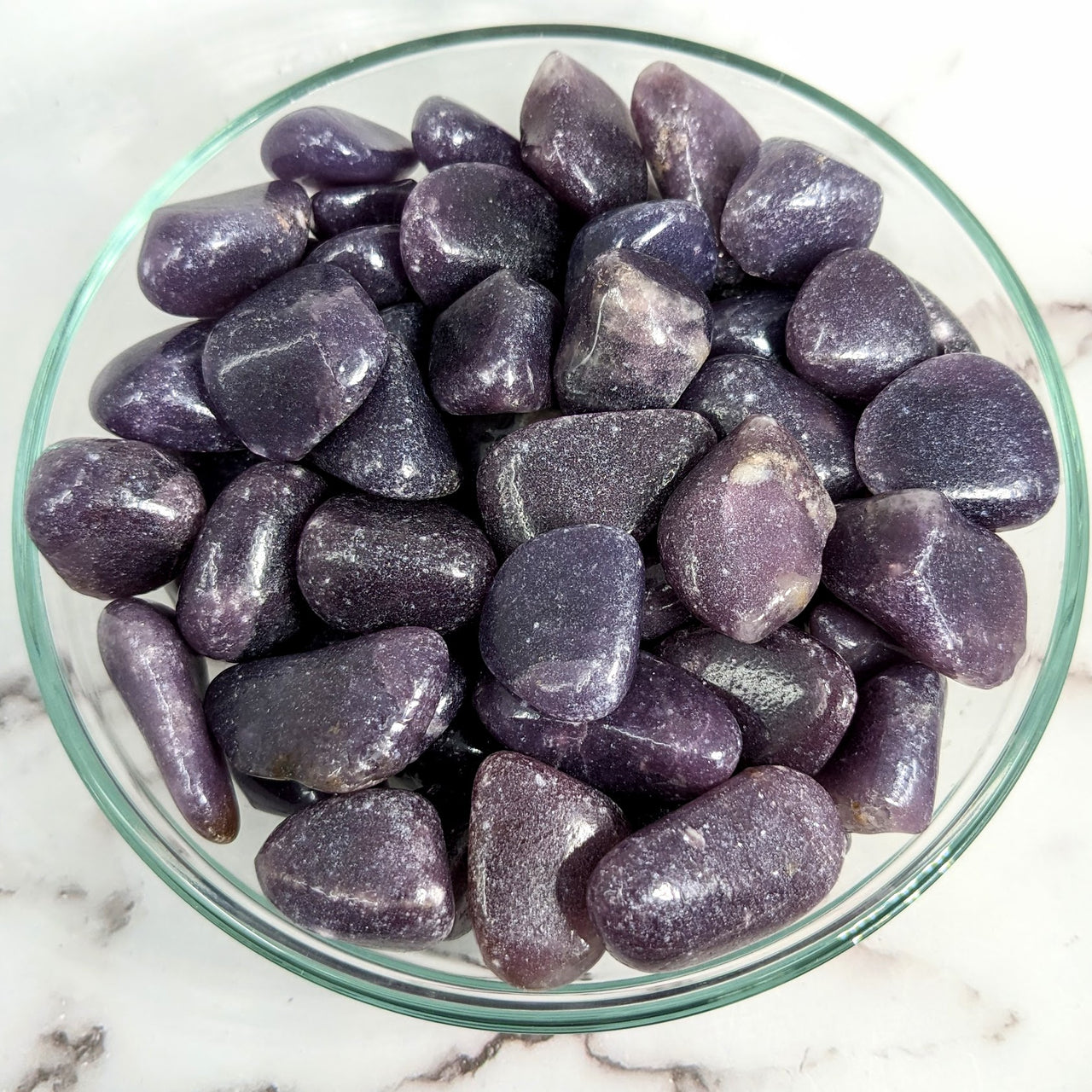 Lepidolite 1" - 1.3 Dark Purple Tumbled Stone #LV2020