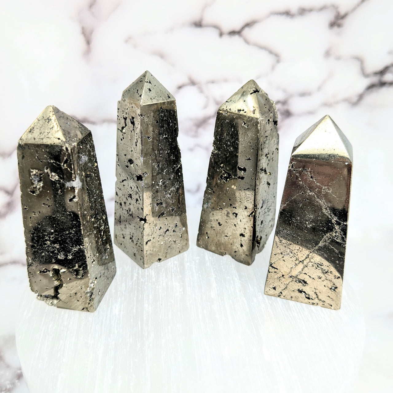 Pyrite  2.5" - 3" Polished Tower #LV2161