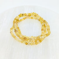 Thumbnail for Yellow Opal 4 mm Faceted Bracelet #LV2419