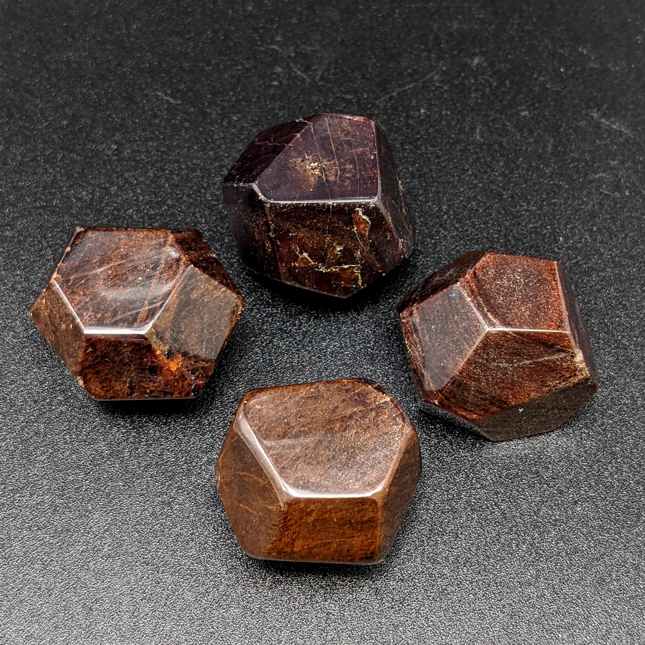 Faceted Red Garnet Polygon Polished Stone #SK8089
