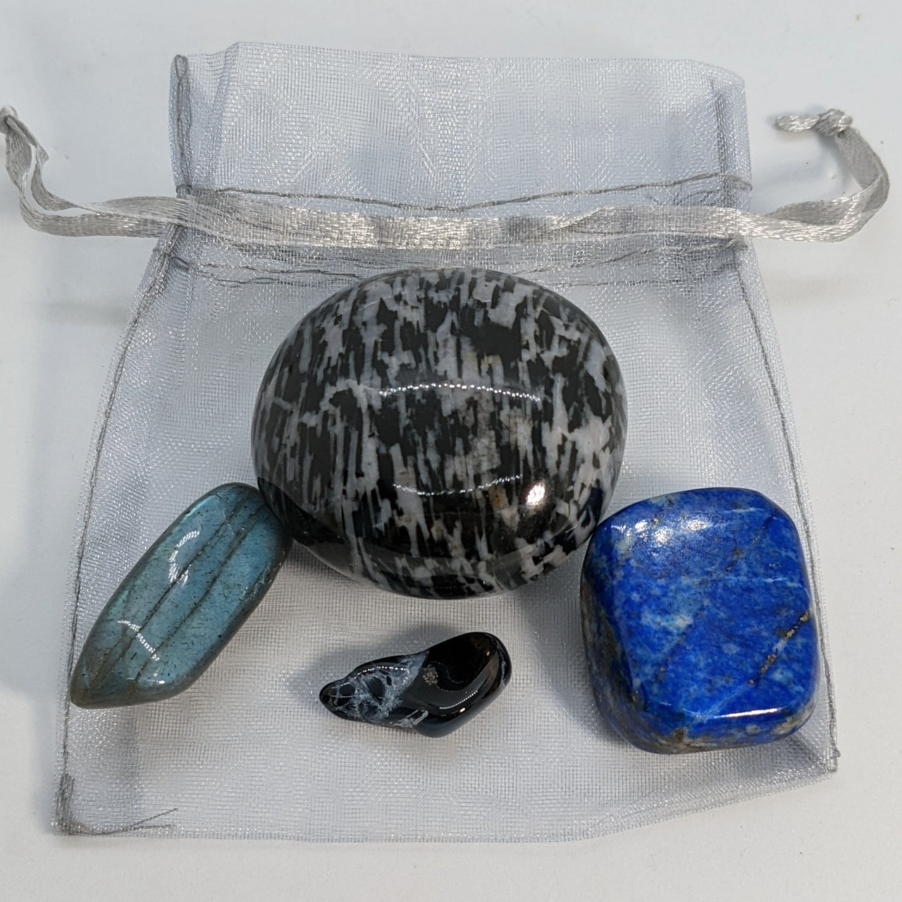 Third Eye Chakra Crystal 3 Stone Healing Set + Bonus stone #SK7584