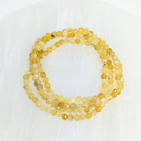 Thumbnail for Yellow Opal 4 mm Faceted Bracelet #LV2419