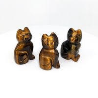 Thumbnail for Tigers Eye  Kitty Cat Carving (20g) #SK8939
