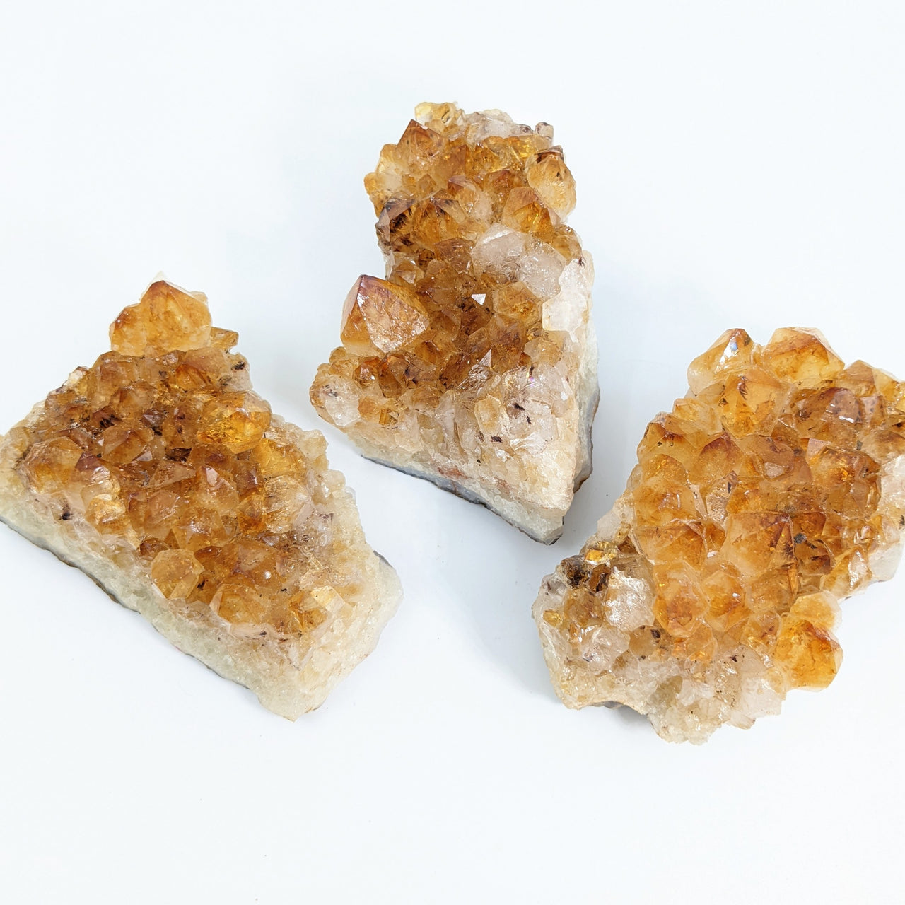 Fire & Ice Citrine 3.5" Rough Cluster Lg (285g) #SK9217