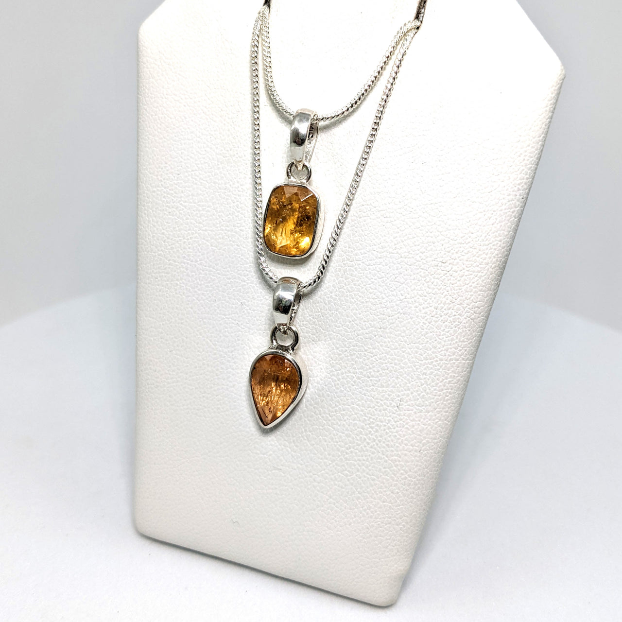 Imperial Topaz  Faceted SS Pendant - 10% OFF (1.5g) #SK9337