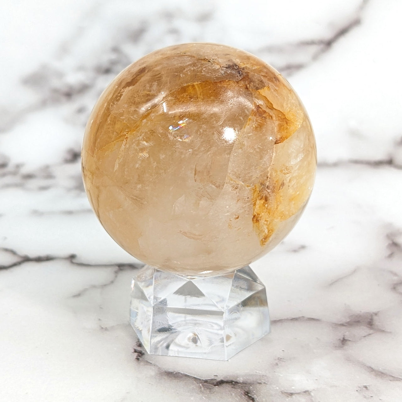 Gold Hematoid Quartz 1.9" Sphere #SK9620