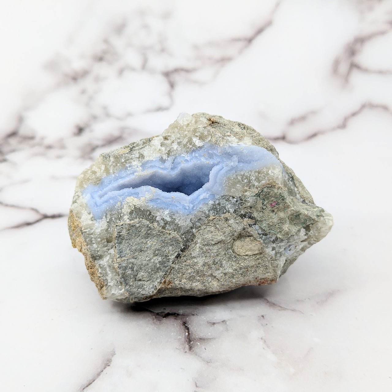 Blue Lace Agate 3" Rough Stone Specimen #SK9702