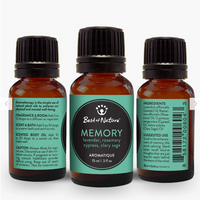 Thumbnail for Memory Essential Oil Blend Aromatique Lavender, Rosemary, Cypress, Clary Sage by Best of Nature #BN30