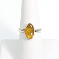 Thumbnail for Amber Polished Ring Sz 6 #SK8511 - $75