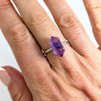 Thumbnail for Amethyst Double Terminated Ring.925 Sterling Silver Sizes 