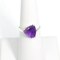 Thumbnail for Amethyst Faceted Ring Sz 7 #SK8527 - $79