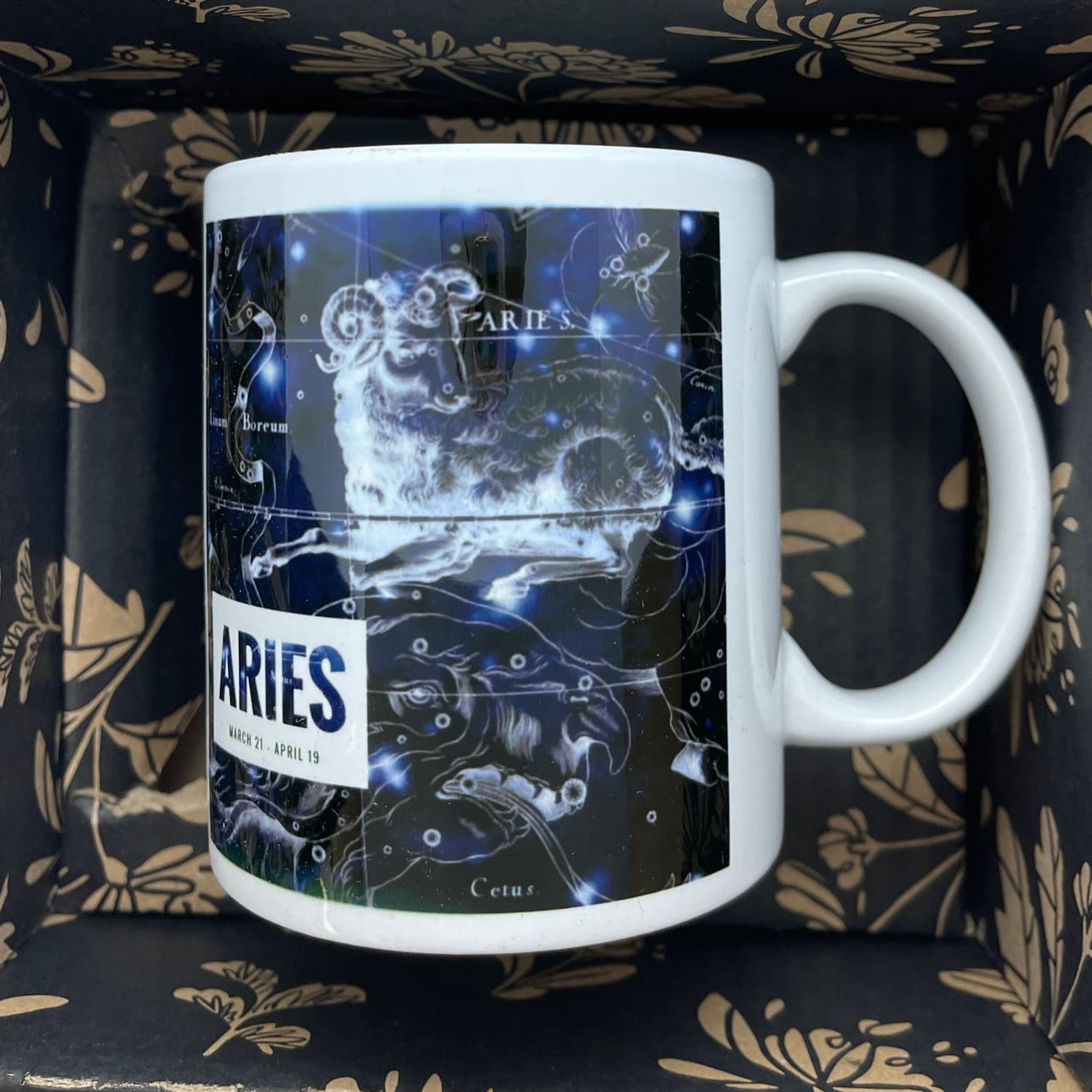 Aries Zodiac Mug Gift Boxed #C116 - $28