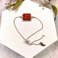 Thumbnail for Baltic Amber Bracelet.925 SS Adj #J806C - $110