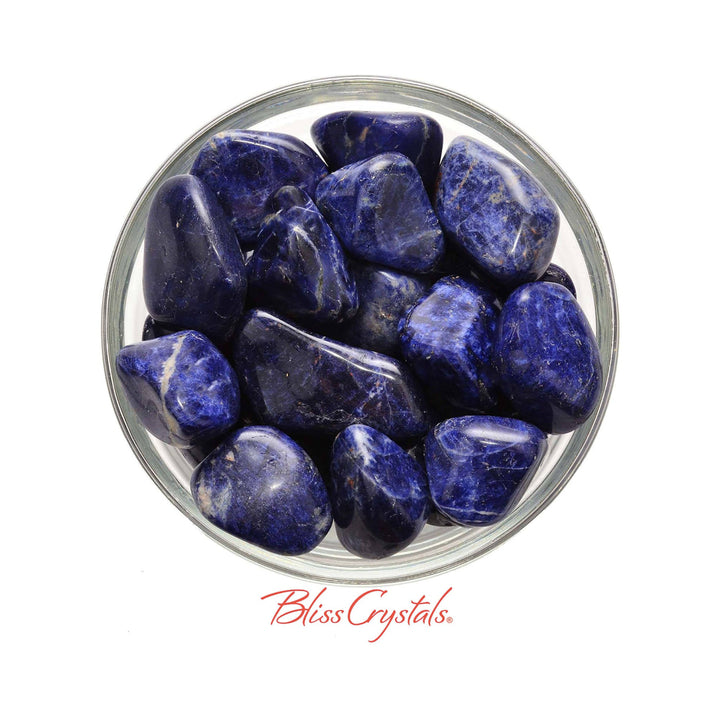 Beautiful Dark Blue Sodalite Tumbled Stones Intuition – Bliss Crystals