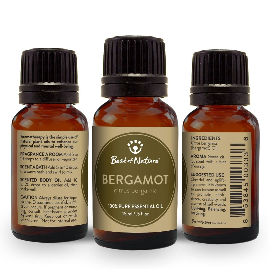 BERGAMOT Essential Oil Single Note by Best of Nature #BN04 