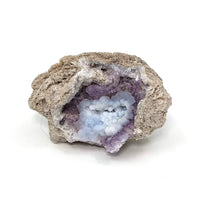 Thumbnail for Blue Chalcedony + Purple Fluorite Geode (51g) #SK7274 - $47