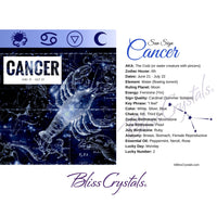 Thumbnail for Cancer Zodiac Birthday Card with Crystal Affinity & 