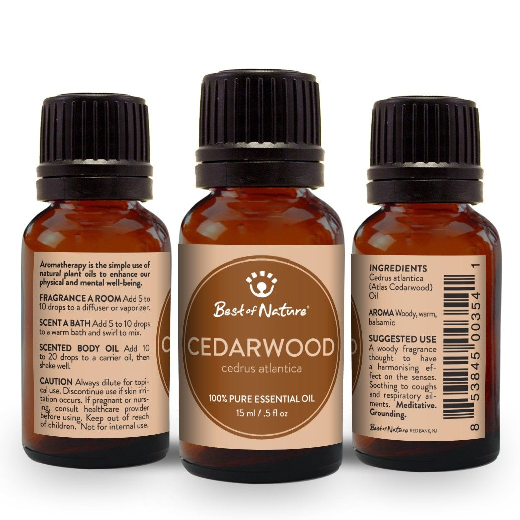 Cedarwood Atlas Essential Oil Single Note by Best of Nature 