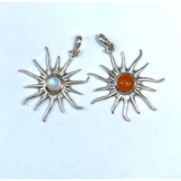 Thumbnail for Crystal Sun Silver Pendant (8g) #SK2948 - $48