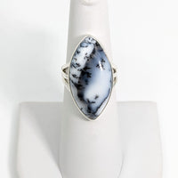 Thumbnail for Dendrite Agate Marquis Ring Sz 6 #SK8546 - $108