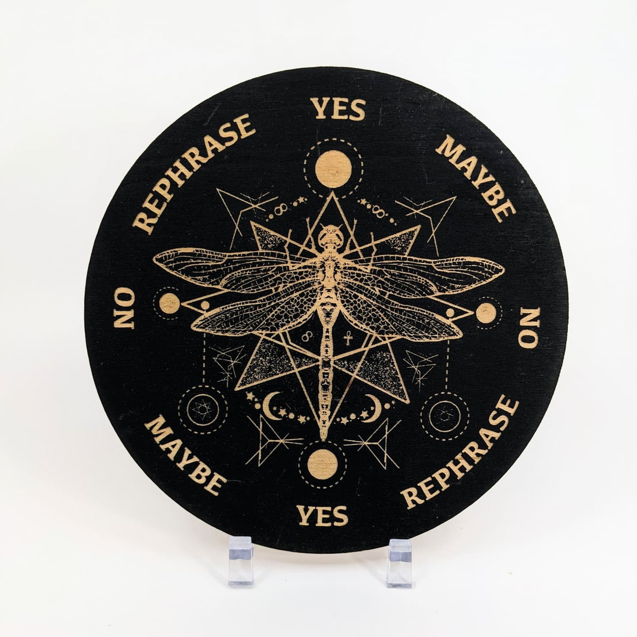 Dragonfly Black Wood Pendulum Board - Choose Size #SK7872 - 