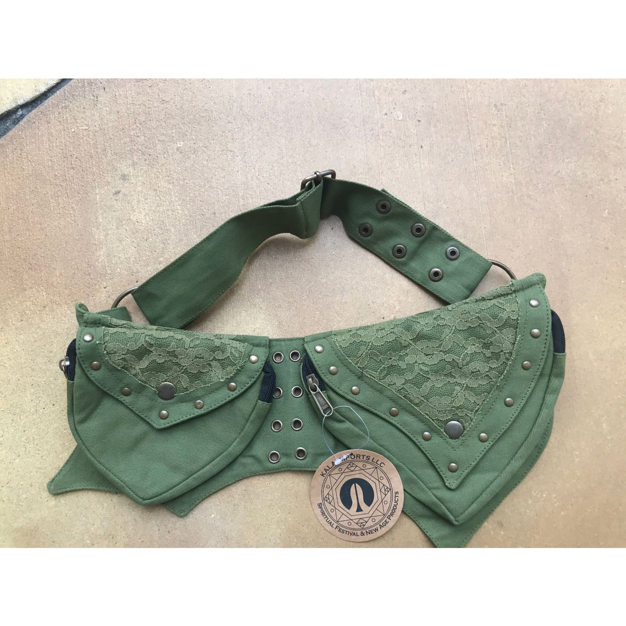 Fanny Pack Double Pocket Hip Belt #VKM04 - $38