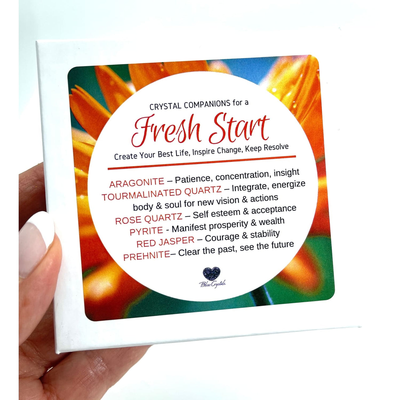 Fresh Start Crystal Companion Set for Change and Motivation 