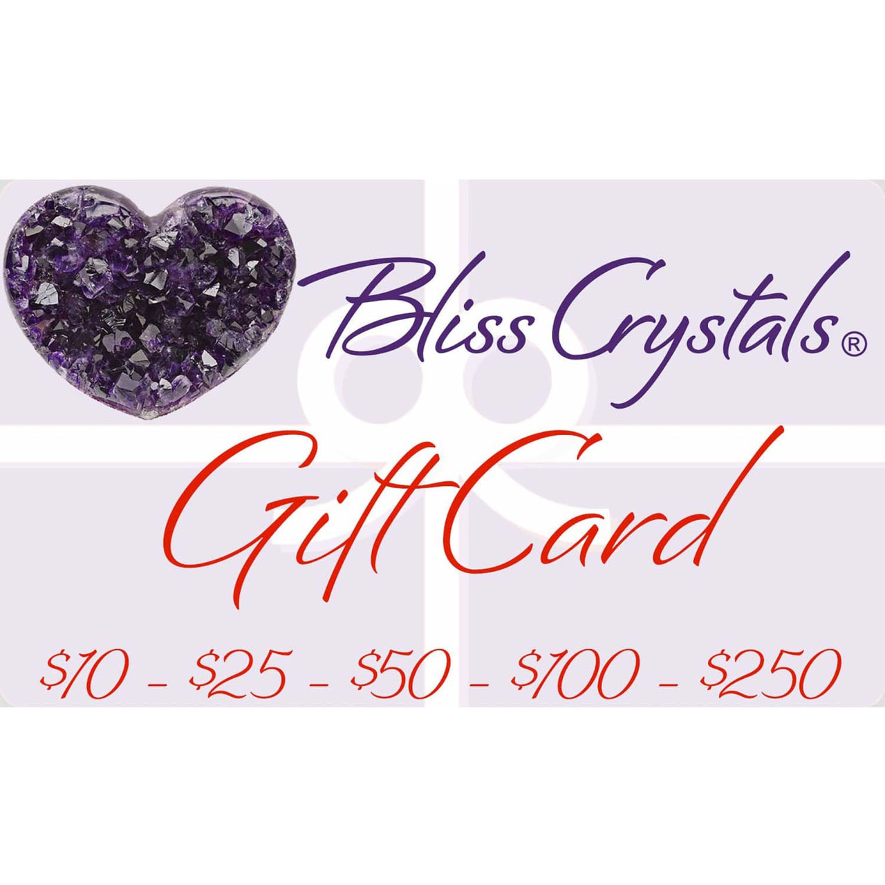 GIFT CARD for BlissCrystals.com