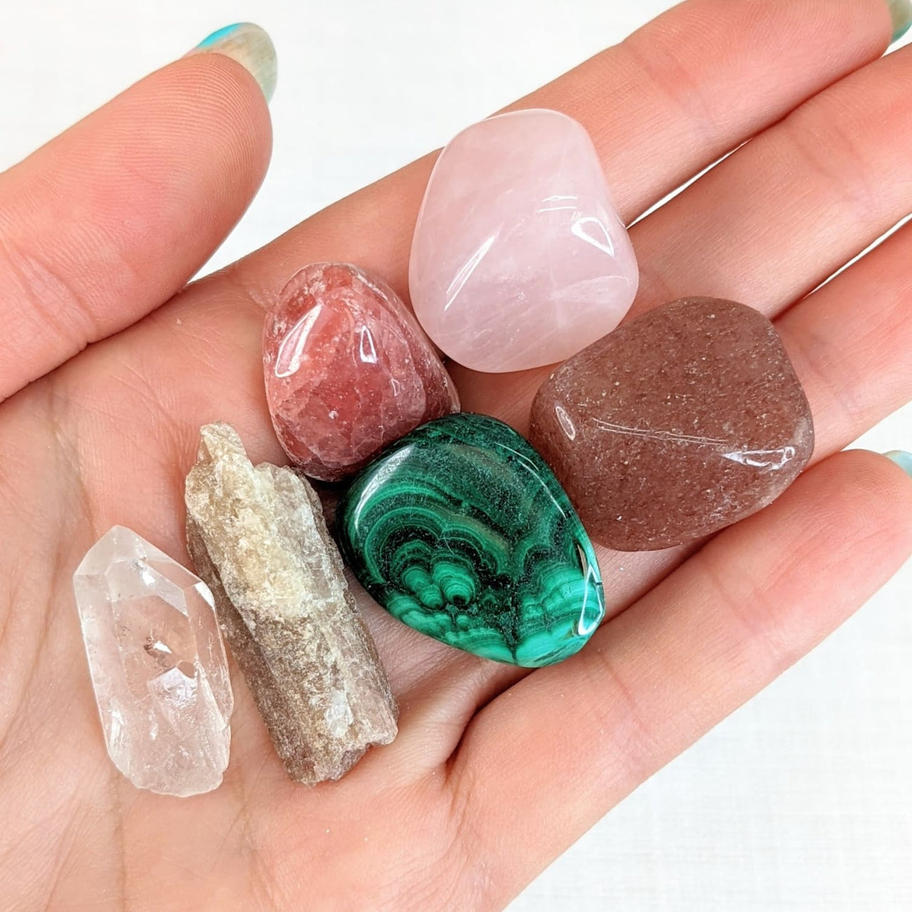Heart Healing Crystal Companion Set for Grief and Loss w 